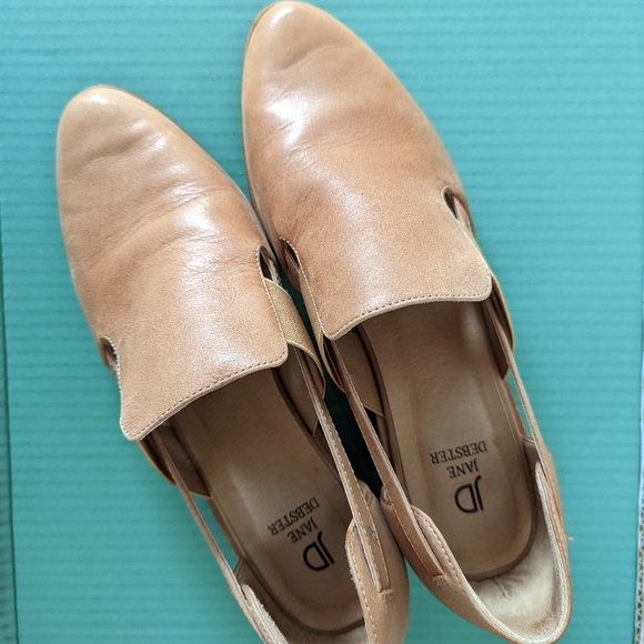 Jane Debster Leather Loafer Heels - Picture 3 of 4